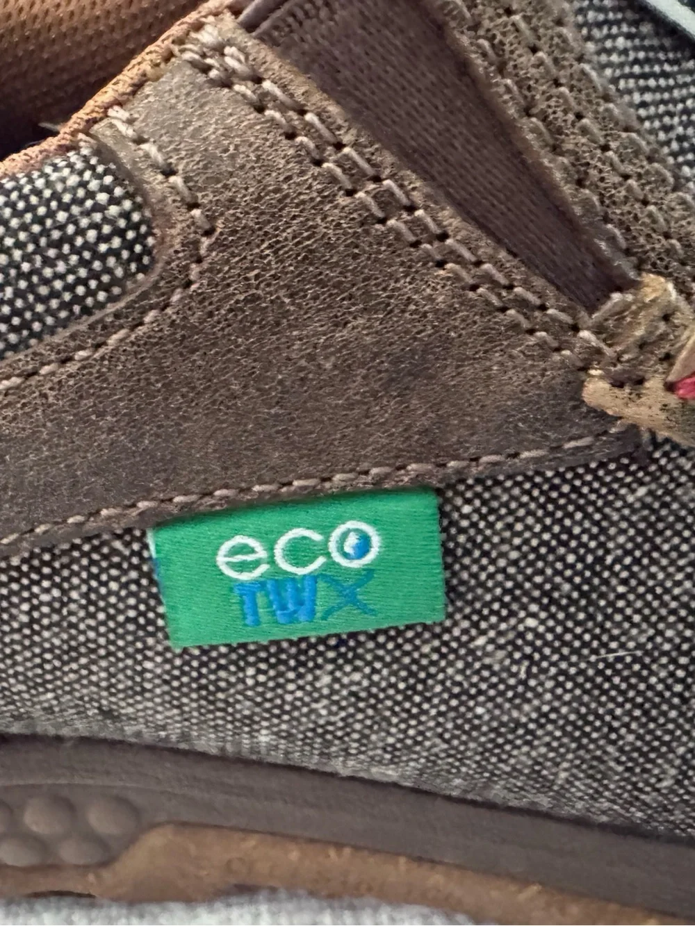 Twisted X Casual Shoes EcoTWX MXC0010 Slip on Driving Moc Tweed Patches 11.5